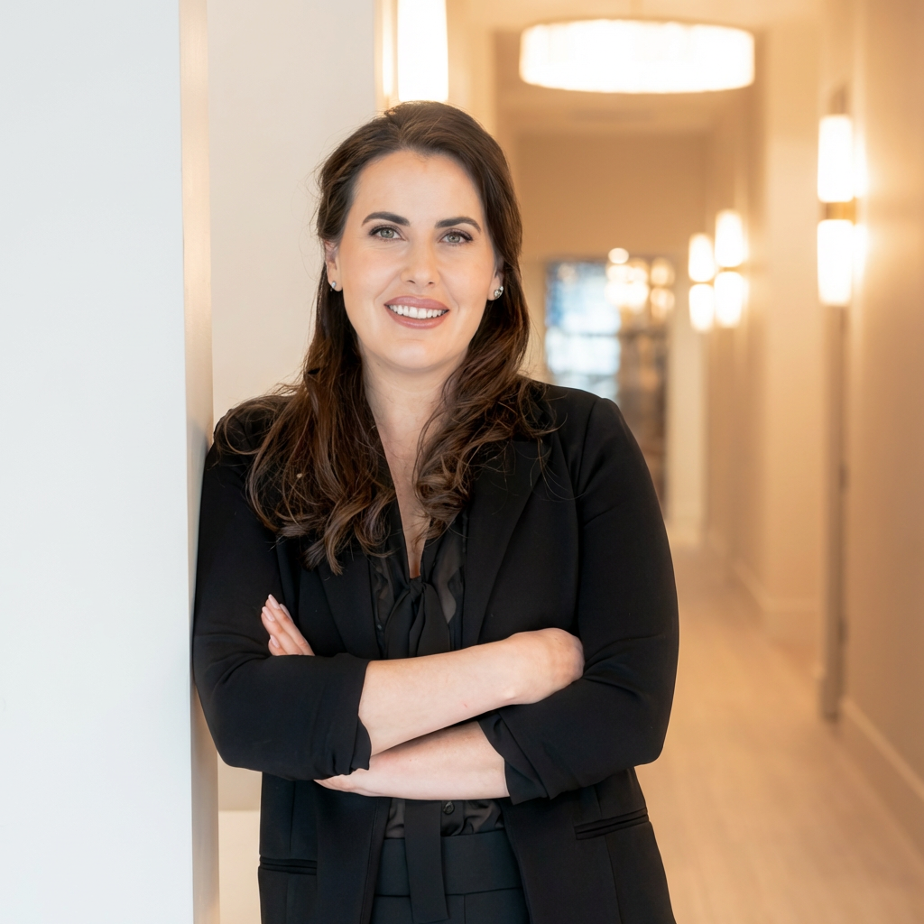 Portrait of Emily Hax, founder of NUE Aesthetics and Wellness