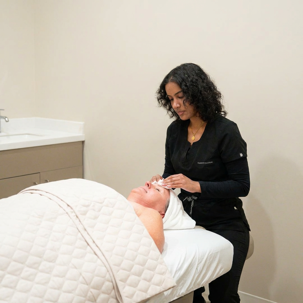 Custom facial treatment at NUE Aesthetics and Wellness